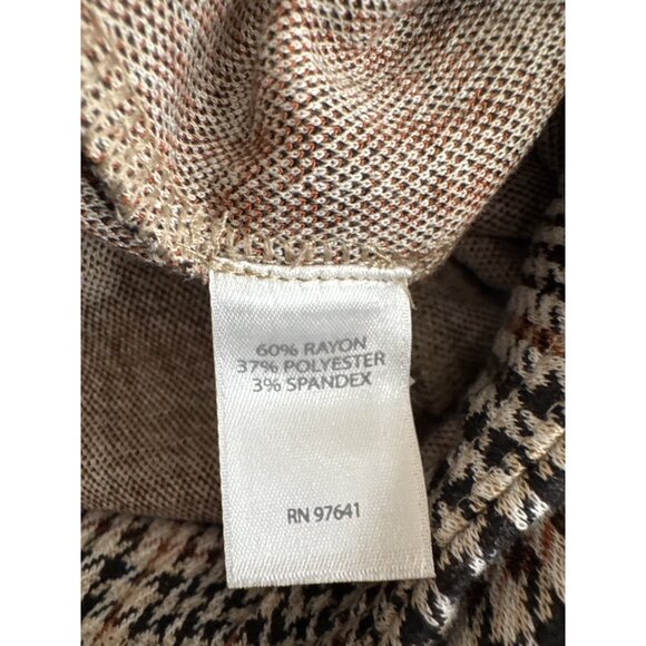J. Jill Wearever Collection Womens Houndstooth Pull-On Stretch Pants size XL kni - Picture 4 of 5